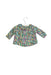 A Blue Long Sleeve Tops from Jacadi in size 3-6M for girl. (Back View)
