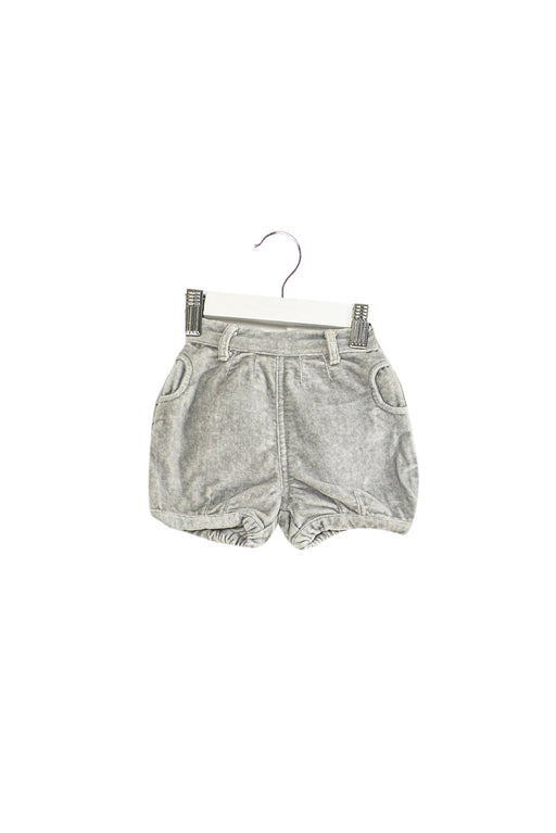 A Grey Shorts from The Little Tailor in size 6-12M for girl. (Front View)