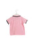 A Pink Short Sleeve Polos from Petit Bateau in size 6-12M for girl. (Back View)