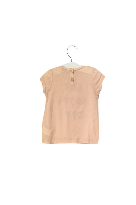 A Pink Short Sleeve T Shirts from Bonpoint in size 6-12M for girl. (Back View)