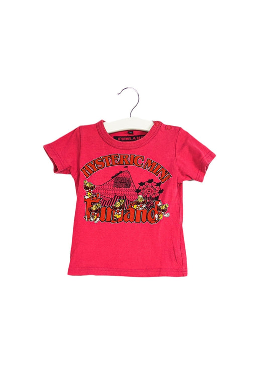 A Pink Short Sleeve T Shirts from Hysteric Mini in size 12-18M for girl. (Front View)