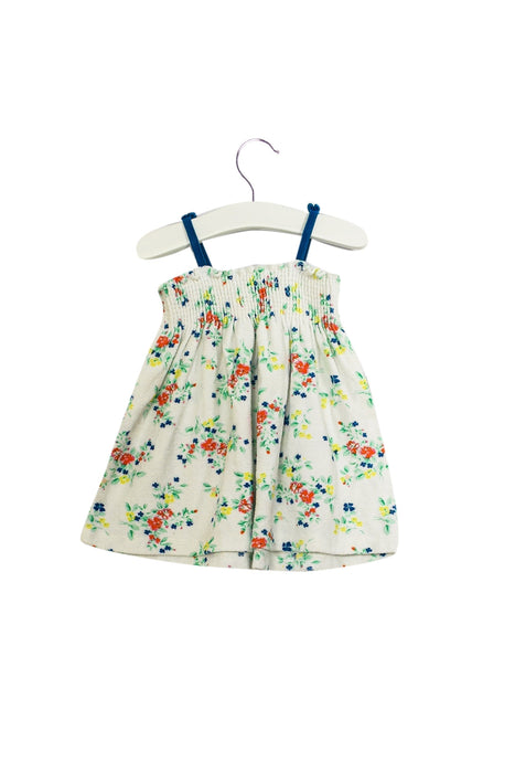 A White Sleeveless Dresses from Petit Bateau in size 6-12M for girl. (Back View)