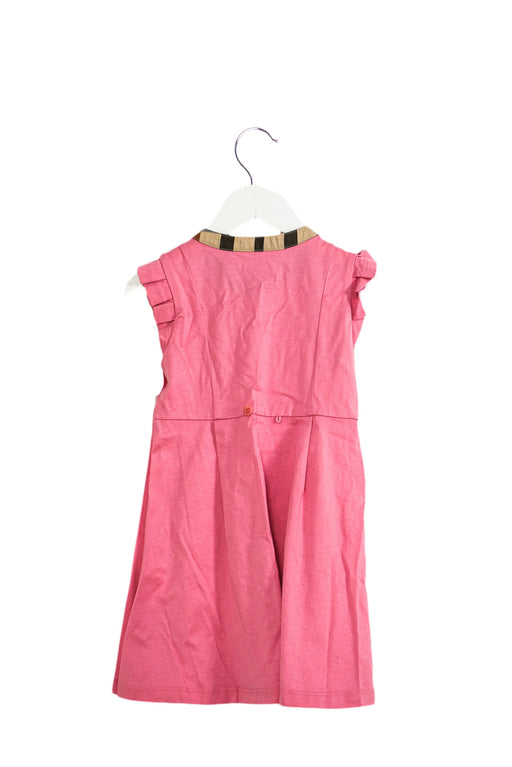 A Pink Short Sleeve Dresses from Daks in size 3T for girl. (Front View)