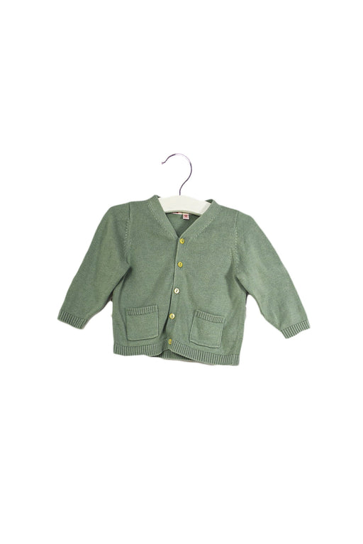 A Blue Cardigans from Bonpoint in size 6-12M for neutral. (Front View)