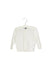 A White Cardigans from Petit Bateau in size 6-12M for girl. (Front View)