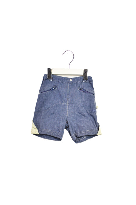 A Blue Shorts from Kaloo in size 6-12M for boy. (Front View)