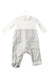 A White Long Sleeve Jumpsuits from Petit Bateau in size 3-6M for boy. (Front View)