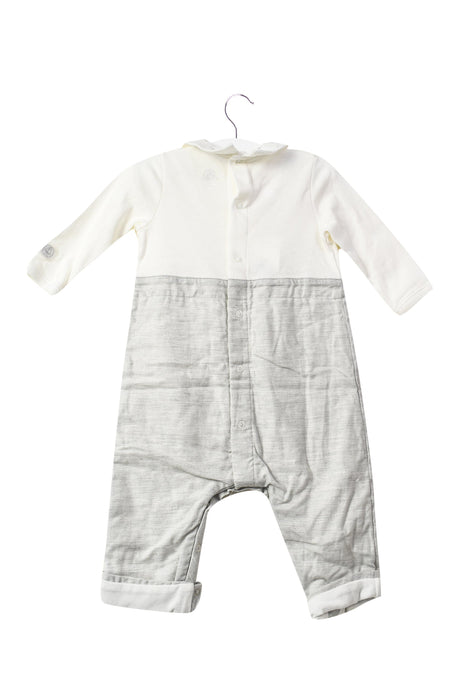 A White Long Sleeve Jumpsuits from Petit Bateau in size 3-6M for boy. (Front View)