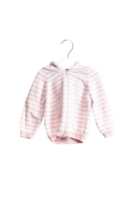 A Pink Lightweight Jackets from Kissy Kissy in size 6-12M for girl. (Front View)