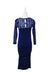 A Blue Long Sleeve Dresses from Isabella Oliver in size XS for maternity. (Back View)
