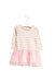 A Gold Sweater Dresses from Seed in size 3-6M for girl. (Front View)