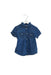 A Blue Short Sleeve Tops from Bonpoint in size 6T for girl. (Front View)