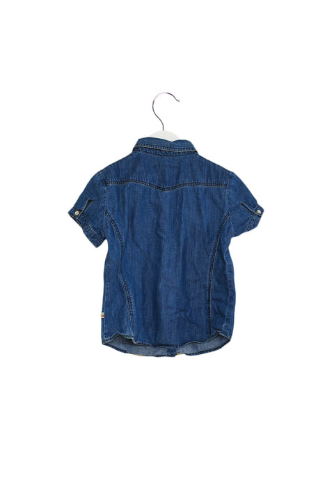 A Blue Short Sleeve Tops from Bonpoint in size 6T for girl. (Back View)