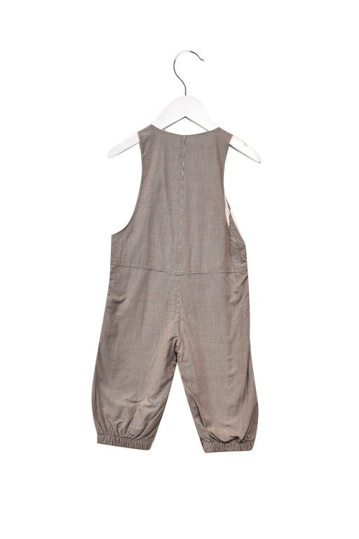 A Brown Long Overalls from Sergent Major in size 6-12M for boy. (Front View)