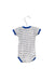 A Blue Short Sleeve Bodysuits from Petit Bateau in size 0-3M for boy. (Back View)