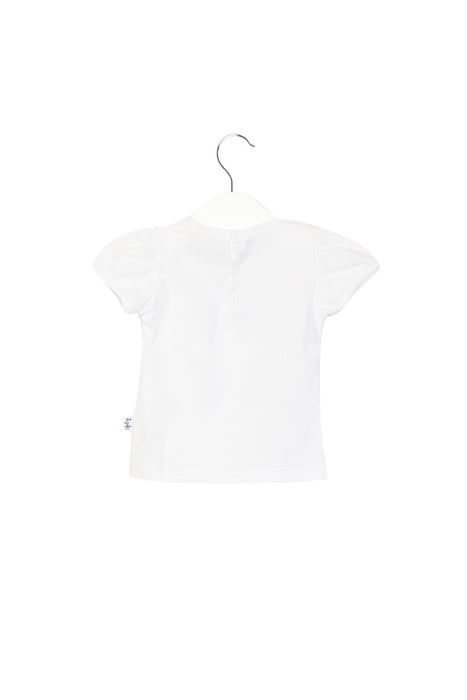 A White Short Sleeve T Shirts from Il Gufo in size 0-3M for girl. (Back View)