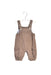 A Brown Long Overalls from Jacadi in size 0-3M for girl. (Back View)