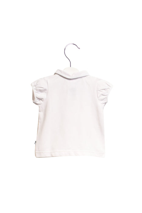 A Pink Short Sleeve Tops from Jacadi in size 3-6M for girl. (Back View)