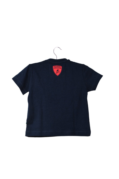 A Navy Short Sleeve T Shirts from Automobili Lamborghini in size 6-12M for boy. (Back View)