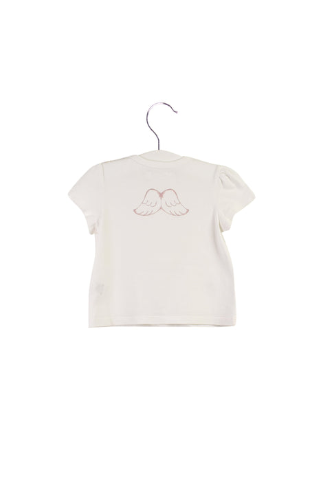 A White Short Sleeve T Shirts from Marie Chantal in size 6-12M for girl. (Back View)
