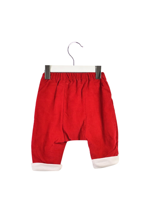A Red Shorts from Petit Bateau in size 0-3M for boy. (Back View)