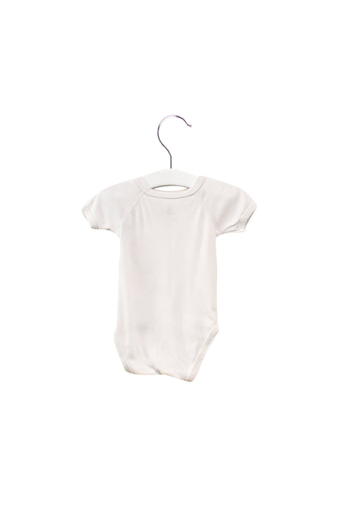 A White Short Sleeve Bodysuits from Petit Bateau in size 6-12M for neutral. (Front View)