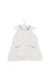 A White Sleeveless Dresses from Chateau de Sable in size 6-12M for girl. (Back View)
