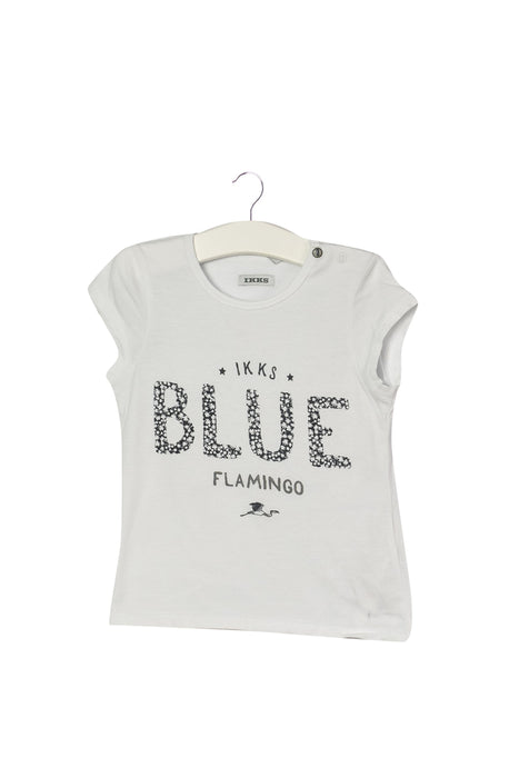 A White Short Sleeve T Shirts from IKKS in size 2T for girl. (Front View)