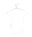 A White Bodysuits from Steiff in size 0-3M for neutral. (Back View)