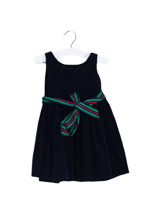 A Navy Sleeveless Dresses from Ralph Lauren in size 6-12M for girl. (Front View)