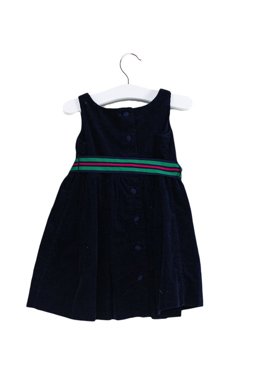 A Navy Sleeveless Dresses from Ralph Lauren in size 6-12M for girl. (Front View)