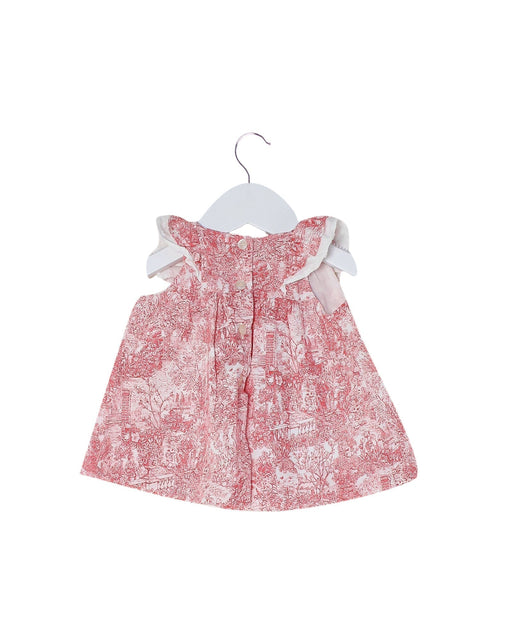 A Pink Sleeveless Dresses from Nanos in size 3-6M for girl. (Front View)