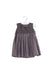 A Brown Sleeveless Dresses from Bonnie Baby in size 0-3M for girl. (Front View)