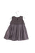 A Brown Sleeveless Dresses from Bonnie Baby in size 0-3M for girl. (Back View)
