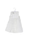 A White Sleeveless Dresses from Monsoon in size 0-3M for girl. (Front View)