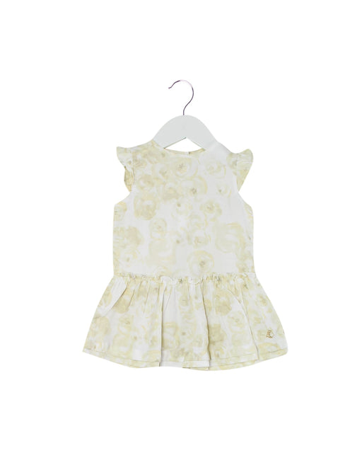 A Ivory Sleeveless Dresses from Petit Bateau in size 3-6M for girl. (Front View)