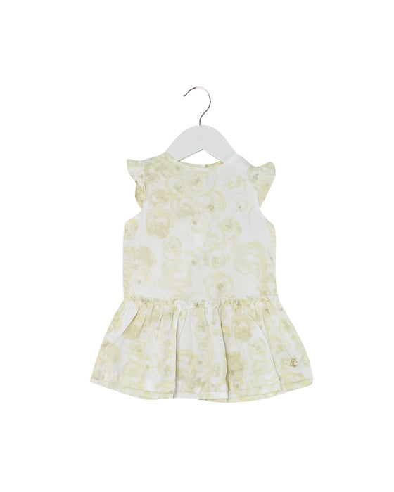 A Ivory Sleeveless Dresses from Petit Bateau in size 3-6M for girl. (Front View)