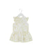 A Ivory Sleeveless Dresses from Petit Bateau in size 3-6M for girl. (Front View)