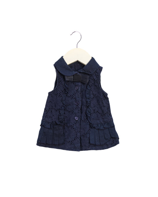 A Navy Sleeveless Dresses from Nicholas & Bears in size 3-6M for girl. (Front View)