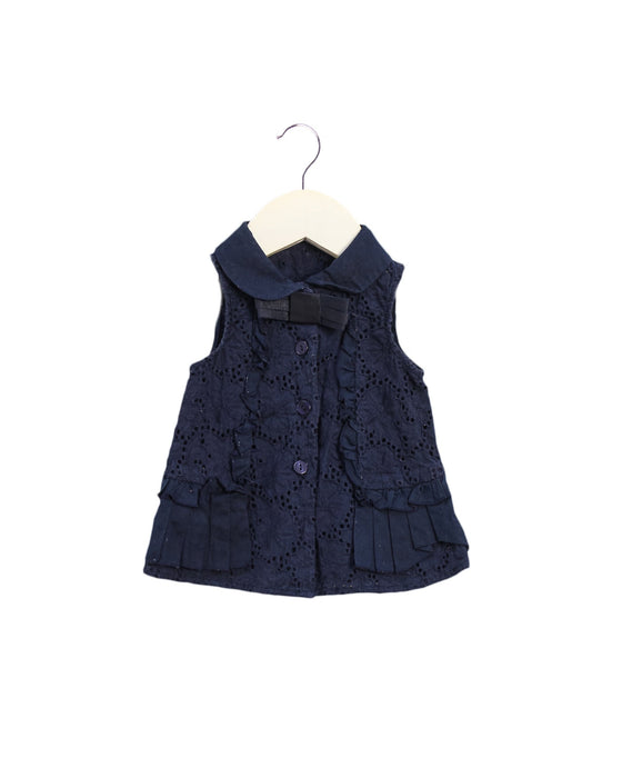 A Navy Sleeveless Dresses from Nicholas & Bears in size 3-6M for girl. (Front View)