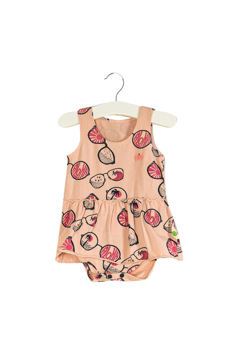 A Pink Sleeveless Dresses from The Bonnie Mob in size 3-6M for girl. (Front View)