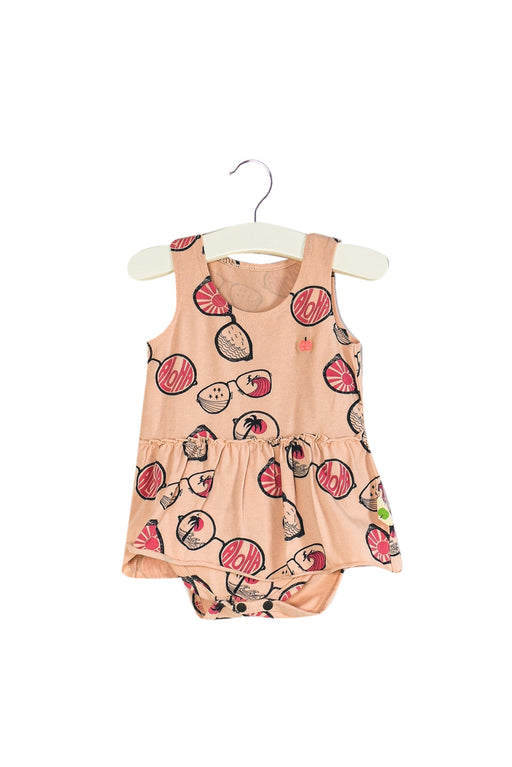 A Pink Sleeveless Dresses from The Bonnie Mob in size 3-6M for girl. (Front View)