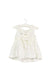 A White Sleeveless Dresses from Janie & Jack in size 3-6M for girl. (Front View)