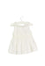 A White Sleeveless Dresses from Janie & Jack in size 3-6M for girl. (Back View)
