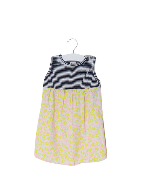 A Multicolour Sleeveless Dresses from Seed in size 6-12M for girl. (Front View)