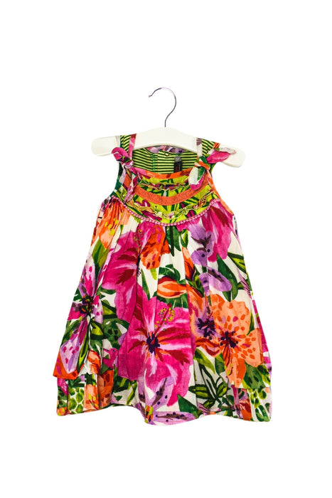 A Multicolour Sleeveless Dresses from Catimini in size 6-12M for girl. (Back View)