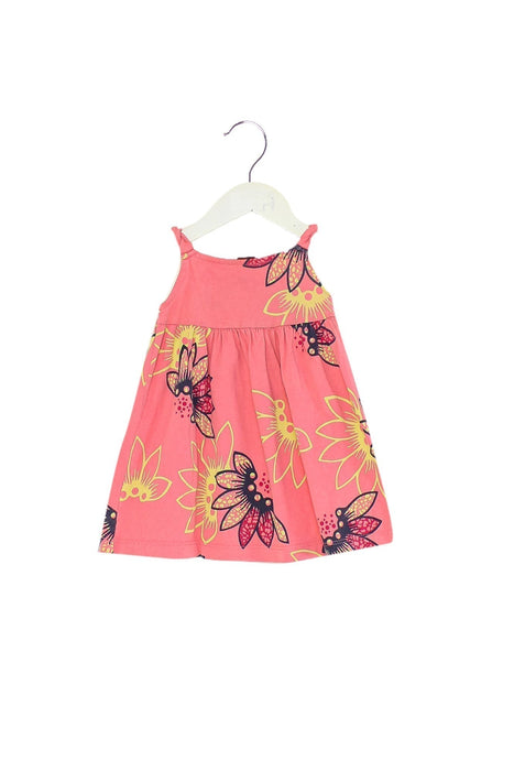 A Pink Sleeveless Dresses from Tea in size 6-12M for girl. (Front View)