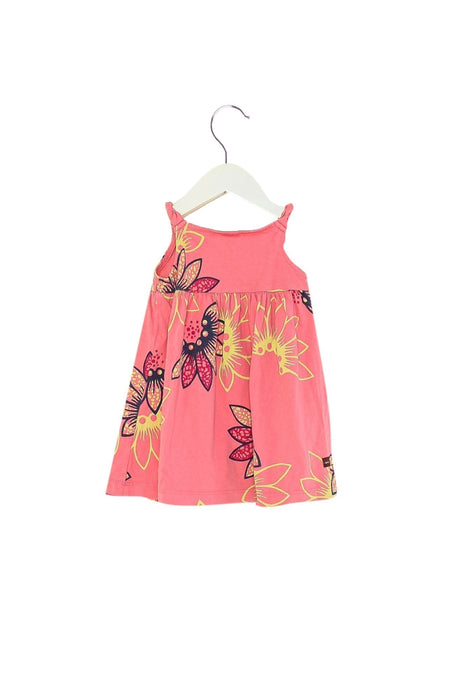 A Pink Sleeveless Dresses from Tea in size 6-12M for girl. (Back View)