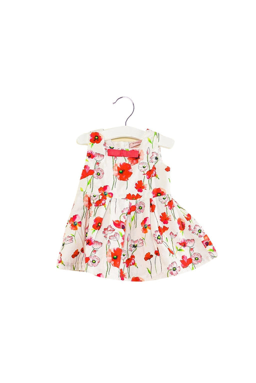 A White Sleeveless Dresses from Gingersnaps in size 3-6M for girl. (Front View)