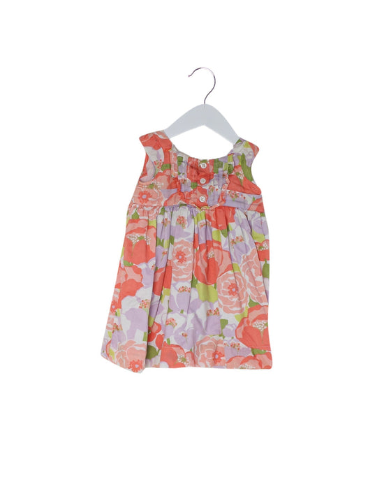 A Pink Sleeveless Dresses from Janie & Jack in size 3-6M for girl. (Back View)